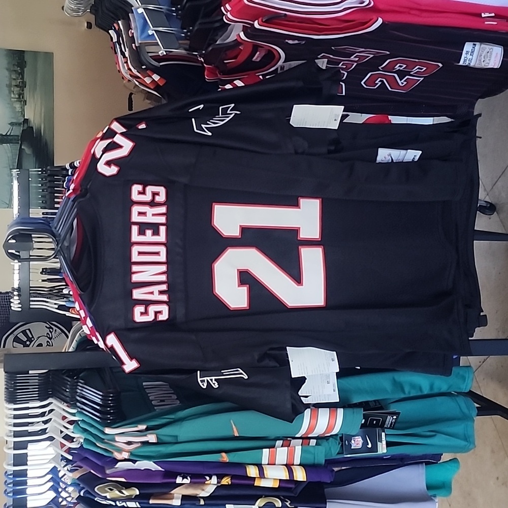 DEION SANDERS ATLANTA FALCONS THROWBACK JERSEY - Picture 4 of 4